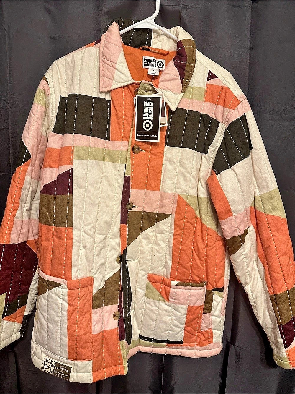 Black History Month x Gee's Bend Quilters jacket Quilted Geometric Jacket in